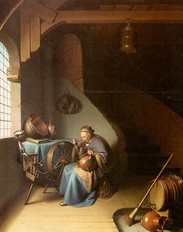 Gerrit Dou Woman Eating Porridge china oil painting image